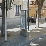 Mupis en el Centro histórico y el Muelle de Málaga, junto a la calle Larios
